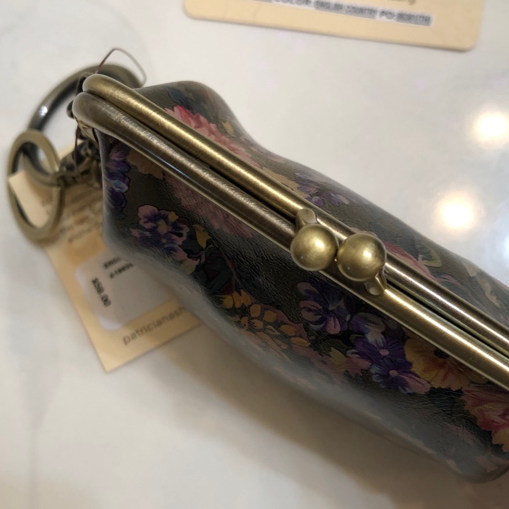 Patricia Nash Borse Leather Coin Purse English Country Print NWT & Card - Picture 10 of 16